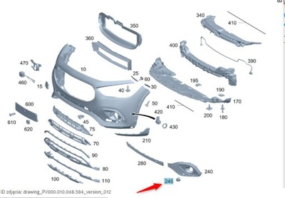 ЗАГЛУШКА ПАРКТРОНИК PTS MERCEDES A2318840074