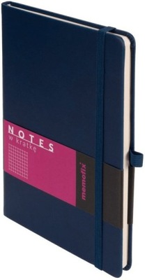 Notes Memofix A5 kratka granatowy