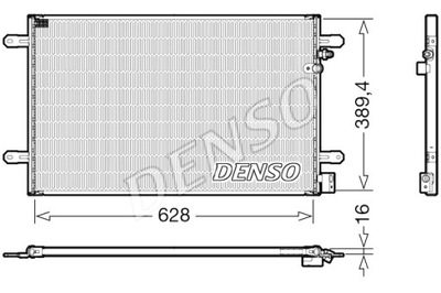 DENSO КОНДЕНСАТОР КОНДИЦИОНЕРА AUDI A6 ALLROAD C6 A6 C6 2.0-5.2