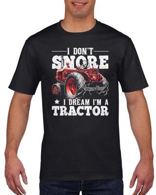 Koszulka męska Nie chrapię śnię o traktorze L