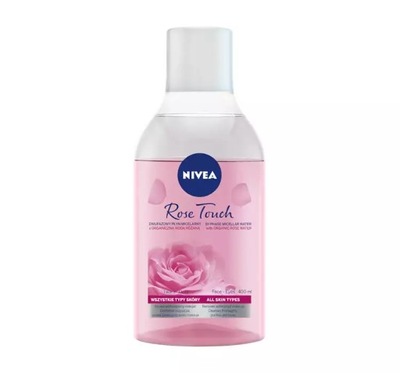 NIVEA PŁYN MICELARNY DWUFAZOWY Z WODĄ RÓŻANĄ 400ML