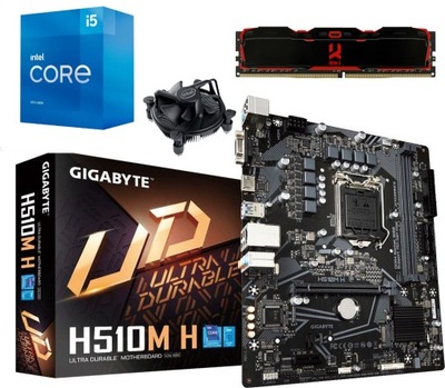 GIGABYTE H510M H + Intel i5-11400F + 8GB 3200MHz