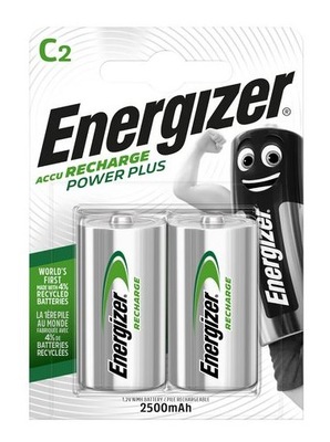 2x Akumulatorek Energizer 2500mAh C R14 Ni-Mh