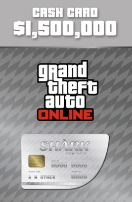 GTA V ONLINE MEGALODON SHARK CASH CARD 1,250,000$ PC