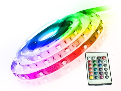 Taśma LED RGB 24V 5m Bluetooth + Pilot