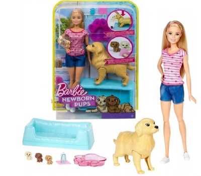 Mattel Lalka Barbie Narodziny Piesków FDD43