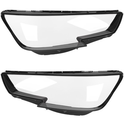 JUEGO VENTANA VIDRIO PLÁSTICO FAROS DO AUDI A4 B9 15-19 2 PIEZAS 