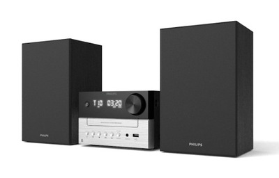 Mikrowieża Bass Reflex 20W Bluetooth 5.4 FM CD MP3 USB Philips TAM3205M2