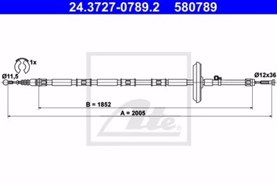 24.3727-0789.2/ATE CABLE HAM.L/P  