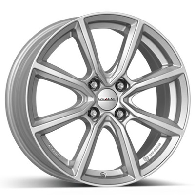 4x DEZENT 6x16 4x108 ET23 TN SILVER TTNO3SA23E