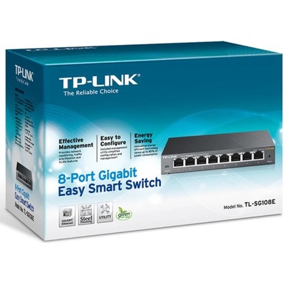 TP-LINK TL-SG108E 8x1GbE Smart Switch