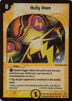 *PROMO - DUEL MASTERS - KELLOGG'S - HOLY AWE - !!!