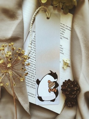 Zakładka do książki | Pingwin Vanilla | rękodzieło