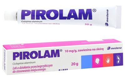 PIROLAM 1% zawiesina grzybica Cyklopiroks 20 g