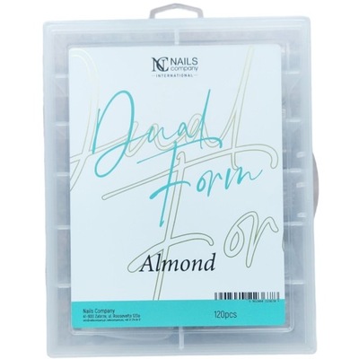 Nails Company Almond formy do akrylożelu dual 120