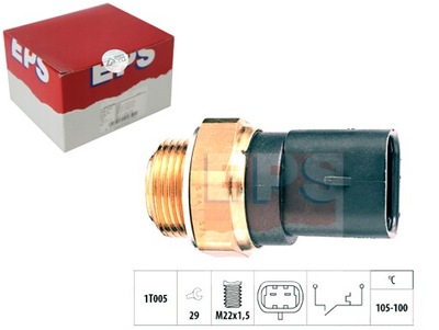 Eps 1.850.241 перемикач термічний, вентилятор радіатора фото №1