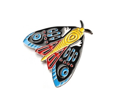 NOWA PRZYPINKA, BROCHA, BROSZKA - OWAD MOTYL, ĆMA