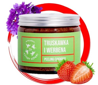 CZTERY SZPAKI Peeling do ciała Werbena Truskawka