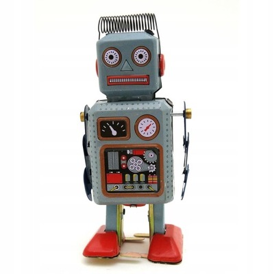 Worker robot retro nostalgic iron toys tin toy