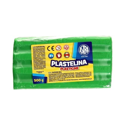 Plastelina 500g jasnozielona Astra 303117010