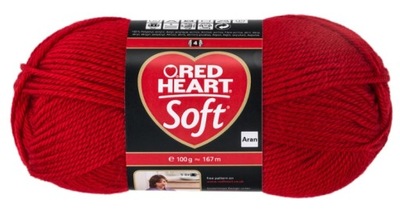 włóczka RED HEART SOFT 9925 czerwony