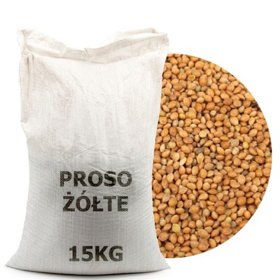 Proso zółte karma dla ptaków papug na ryby 15KG