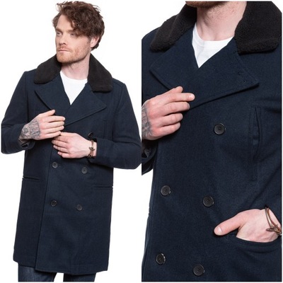 Męski płaszcz Lee PEACOAT 2XL