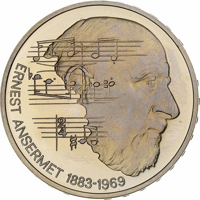 Szwajcaria, 5 Francs, Ernest Ansermet, 1983, Bern,