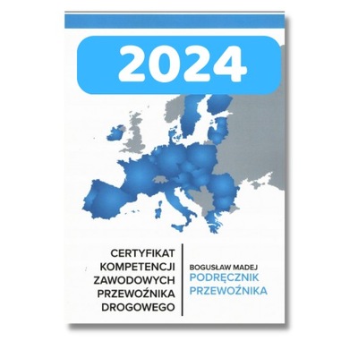 2024 - NAJNOWSZE WYDANIE Certyfikat kompetencji zawodowych PRZEWOŹNIKA