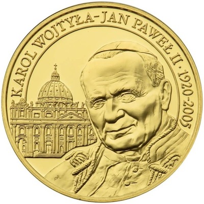 Polska, medal Jan Paweł II, Wielcy Polacy, platerowany