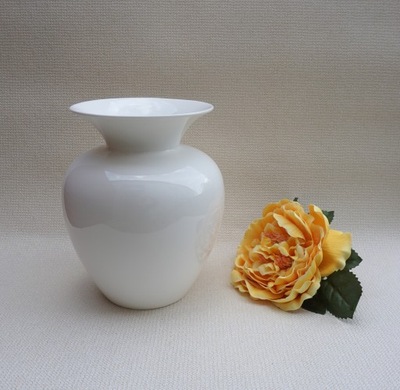 Dibbern: cudowny wazon o klasycznej linii! Porcelana kostna! Sama biel!