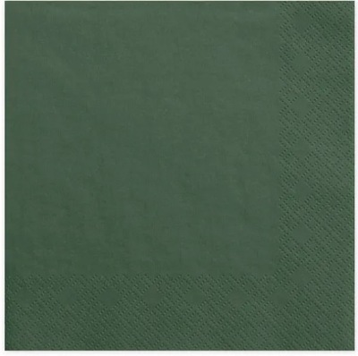 Serwetki zielone klasyczne 3 warstwy 20 sztuk