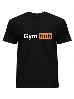KOSZULKA T-SHIRT MĘSKI GYMHUB CZARNY XXL