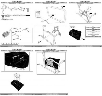 GIVI KIT DE MONTAJE S250 DO STELAZA PLR1144 HONDA CRF1000L AFRICA TWIN 16>17  