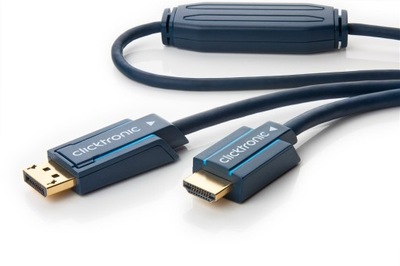 Kabel przewód DisplayPort do HDMI M/M HQ gold 2m