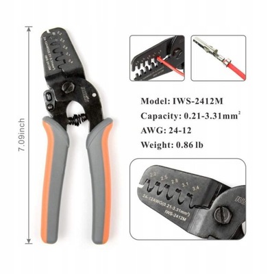 IWS-2412M/IWS-2820M Crimping Tools for JAM Molex