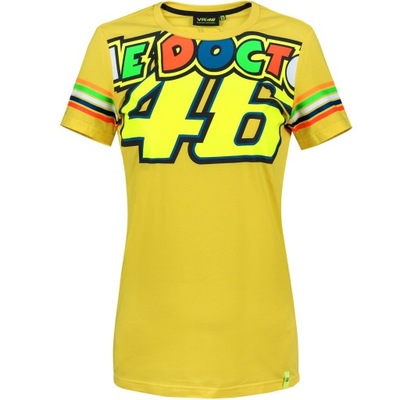 KOSZULKA ЖЕНСКАЯ VR46 ROSSI ЖЕЛТЫЙ XS VRWTS307001