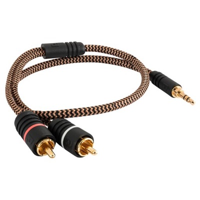 Kabel Jack 3,5mm 2xRCA Stereo AUX Proson Arctic 1m