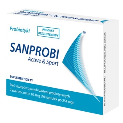 SANPROBI ACTIVE & SPORT probiotyk dla aktywnych fizycznie 40 kaps.