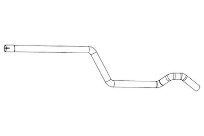 WALKER VAMZDIS IŠMETIMO VIDURYS DL. 1560MM OPEL ZAFIRA B ZAFIRA B 