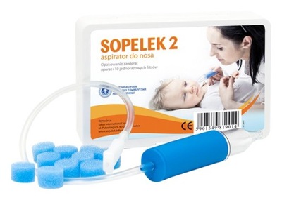 SOPELEK 2 ASPIRATOR NOSOWY APARAT+10 FILTRÓW