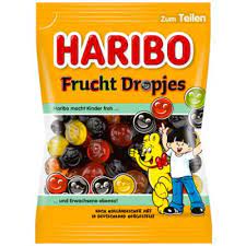 HARIBO Frucht Dropjes 160g Lukrecja Raryras Niemcy