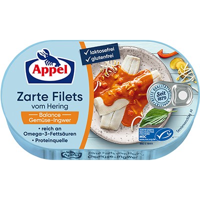 Appel Filety śledziowe w słodko-kwaśnym sosie warzywnym z imbirem 200 g