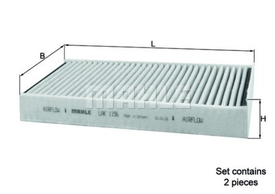 FILTRO DE CABINA KNECHT LAK 1156/S LAK1156S  