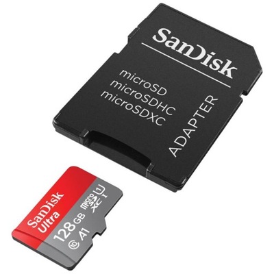 Pamięć microSDXC 128GB SanDisk ULTRA - 140MB/s