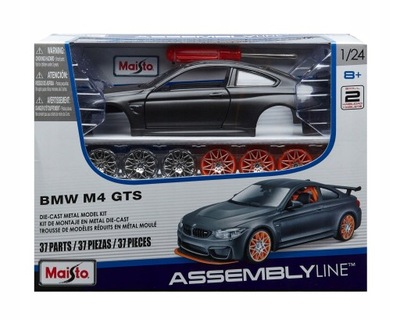 BMW M4 GTS 2016 Maisto KIT 1:24 Skladací model Assembly Line 39249 DIY