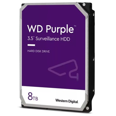Dysk twardy HDD WD Purple 8 TB DO MONITORINGU