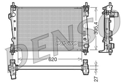 РАДИАТОР ВОДЫ DENSO DRM01007