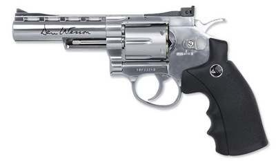 Replika ASG - Dan Wesson 4 Revolver Co2 6 mm Kulki - Srebrny