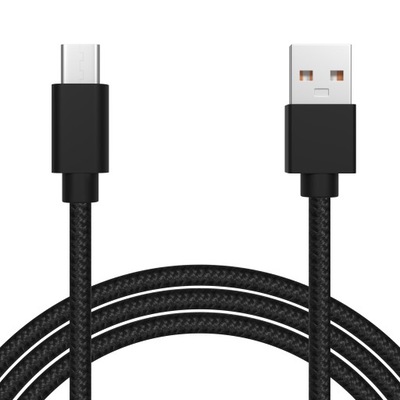 KABEL PRZEWÓD USB 2.0 TYP C USB-C 1m PLECIONKA